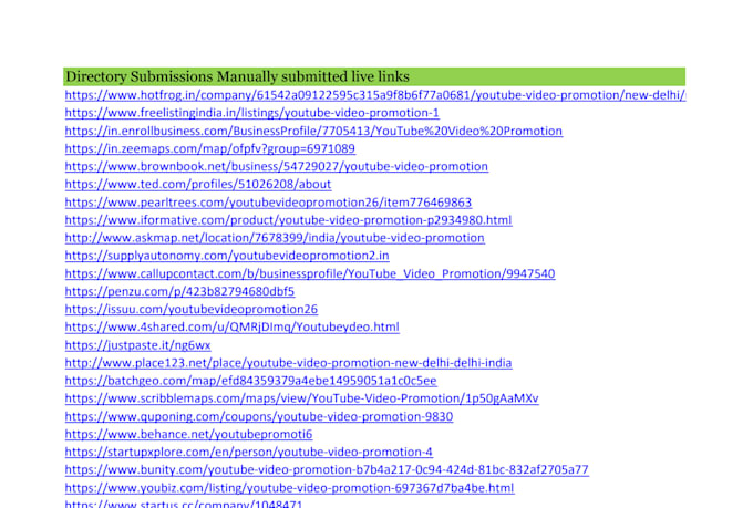 do top india local citations and profile backlinks high da